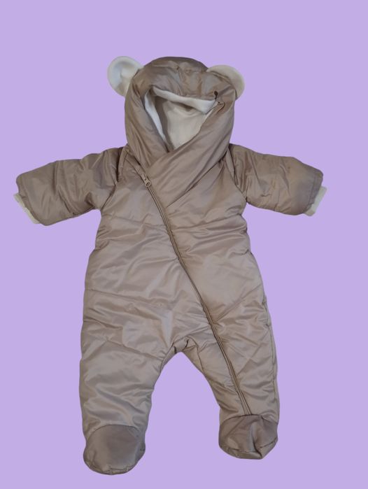 Дитячий утеплений демісезонний комбінезон  62 / 3-6 місяці