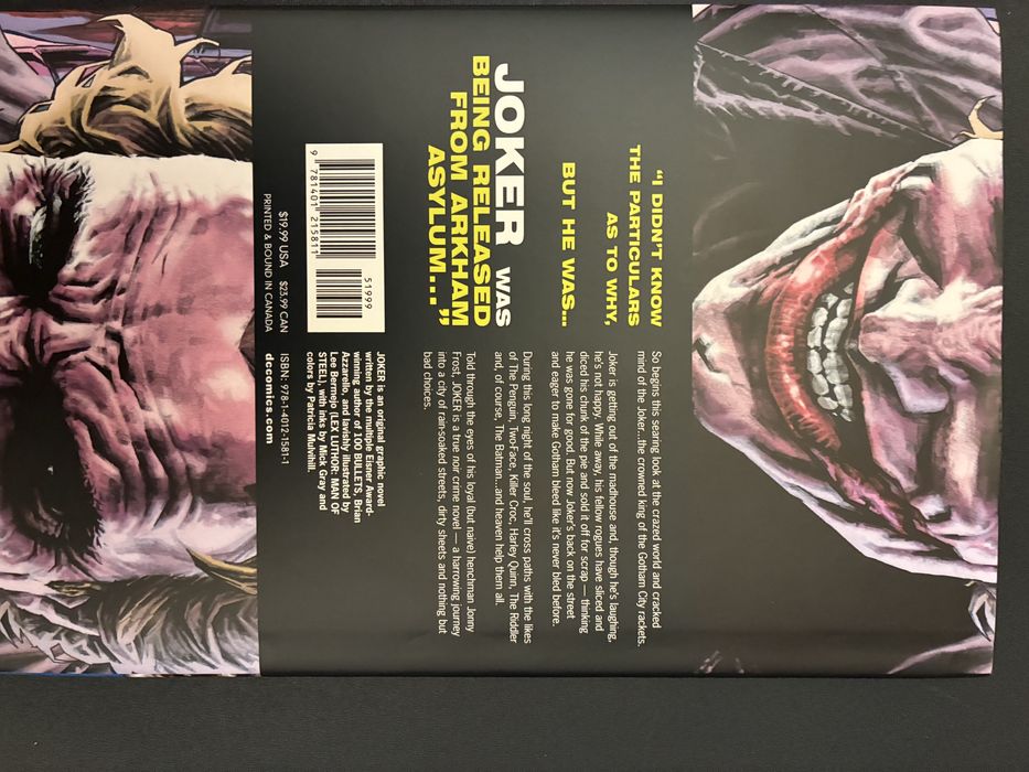 “Joker” (Brian Azzarello, Lee Bermejo) (batman)