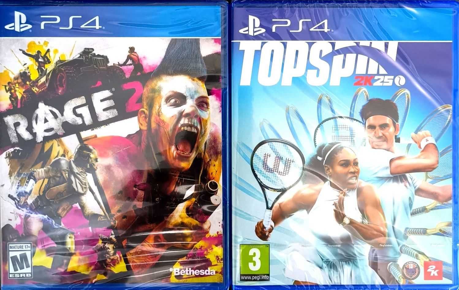 Продам лот TopSpin 2K25, RAGE 2 на PS4!