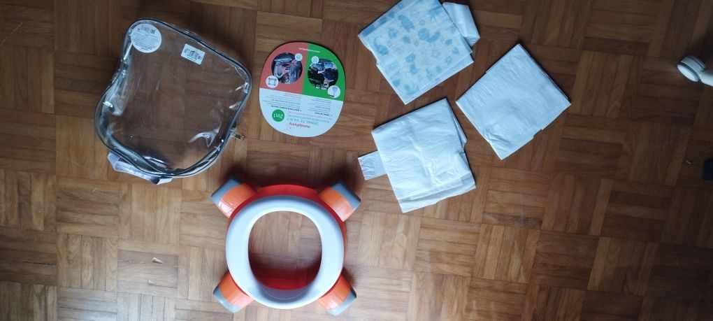Redutor de assento de sanita e bacio de viagem (2x1)