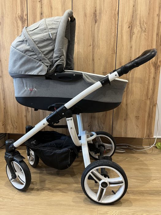 Wózek Bebetto Luca 2w1 – gondola + spacerówka, komplet akcesoriów
