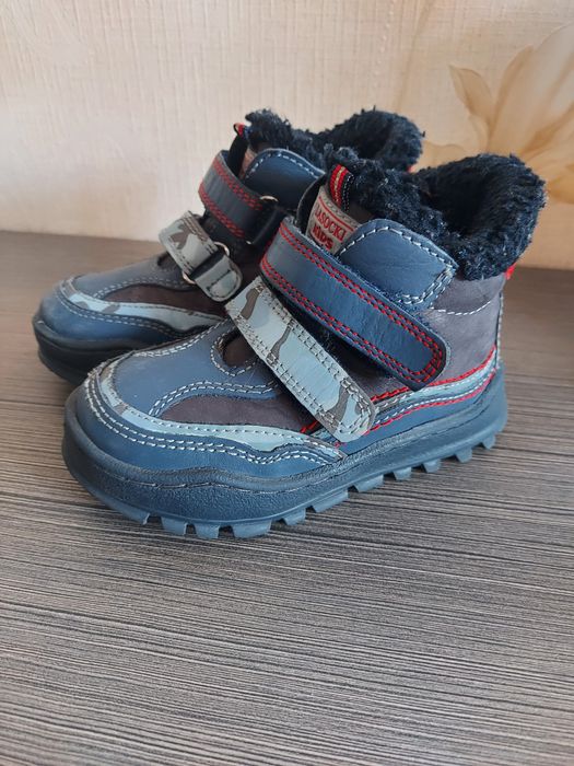Ботинки зимние, кожаные, на мальчика