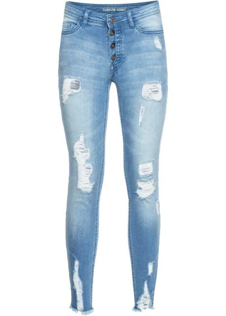 B.P.C jeansy damskie z dziurami modne 36.