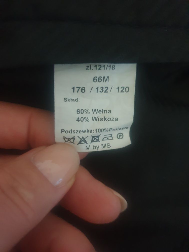 Garnitur męski duży rozmiar 66
