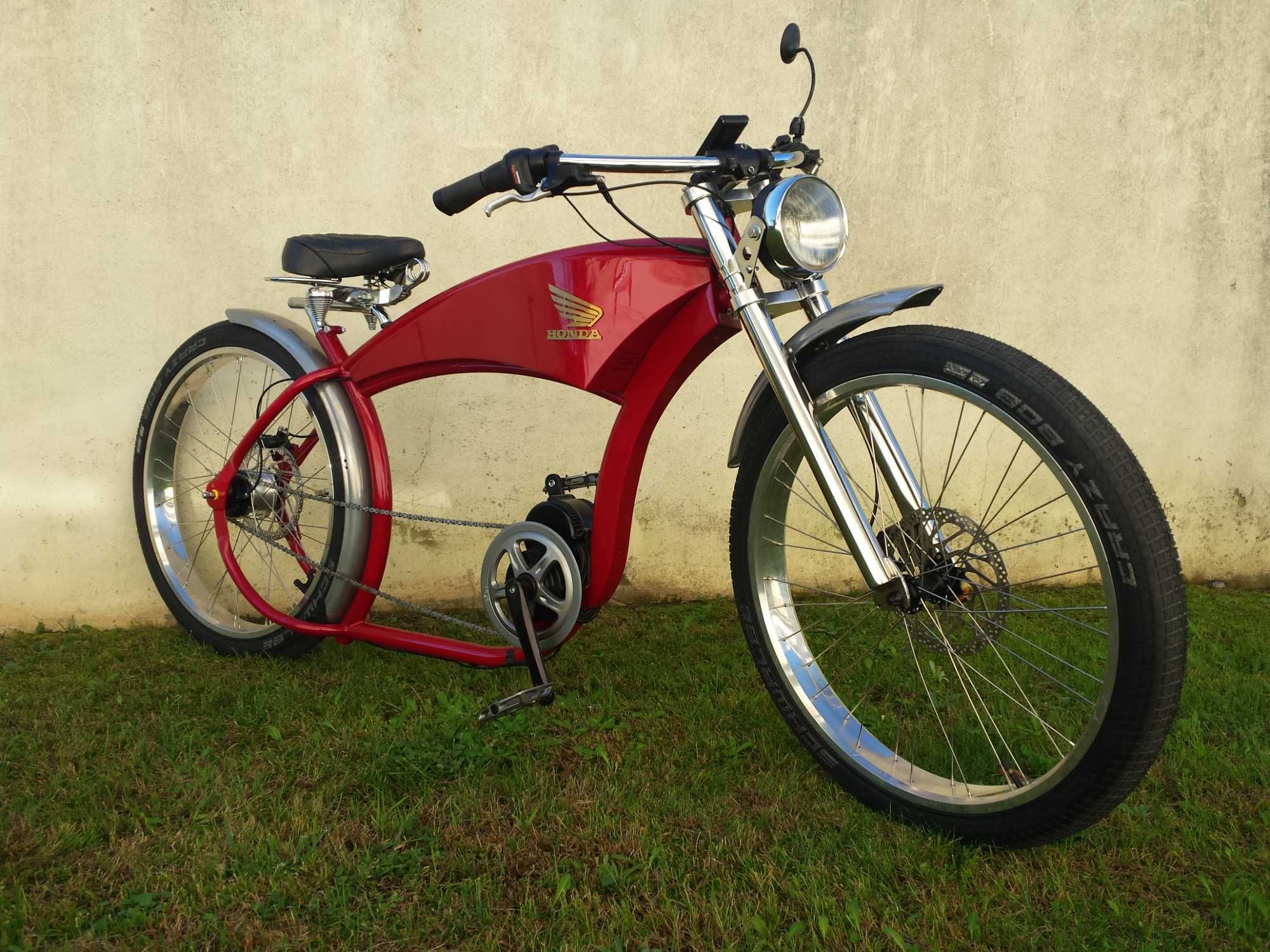 Ebike Cafe Racer, bicicleta elétrica cruiser