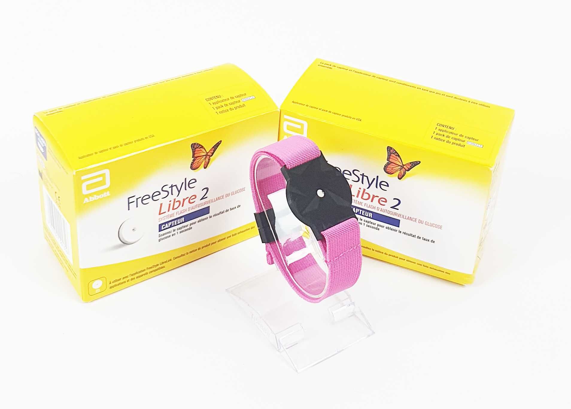 Sensor Freestyle Libre 1 i 2 - Opaska Ochronna PUDROWY RÓŻ