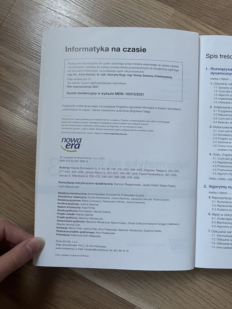 Podręcznik Informatyka na czasie 3 Nowa era