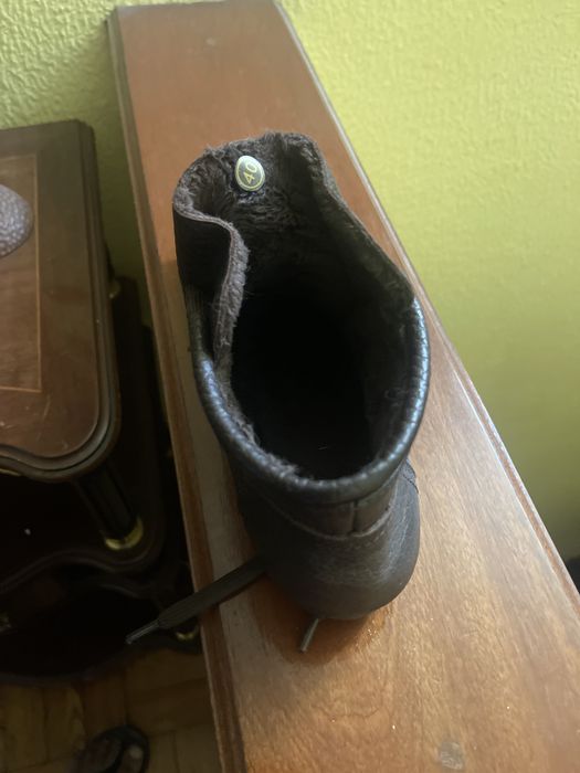 Botas unisexo de couro