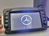 Rádio Android 12 com GPS Mercedes W203/W209 (Novo)