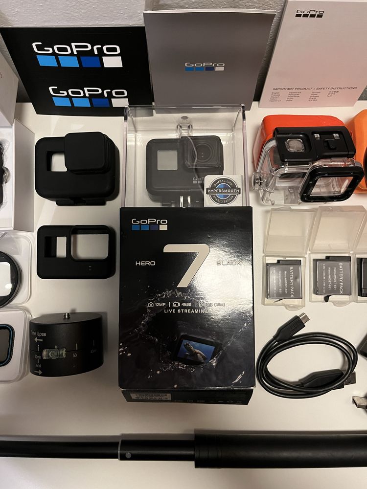 Gopro 7 black na caixa