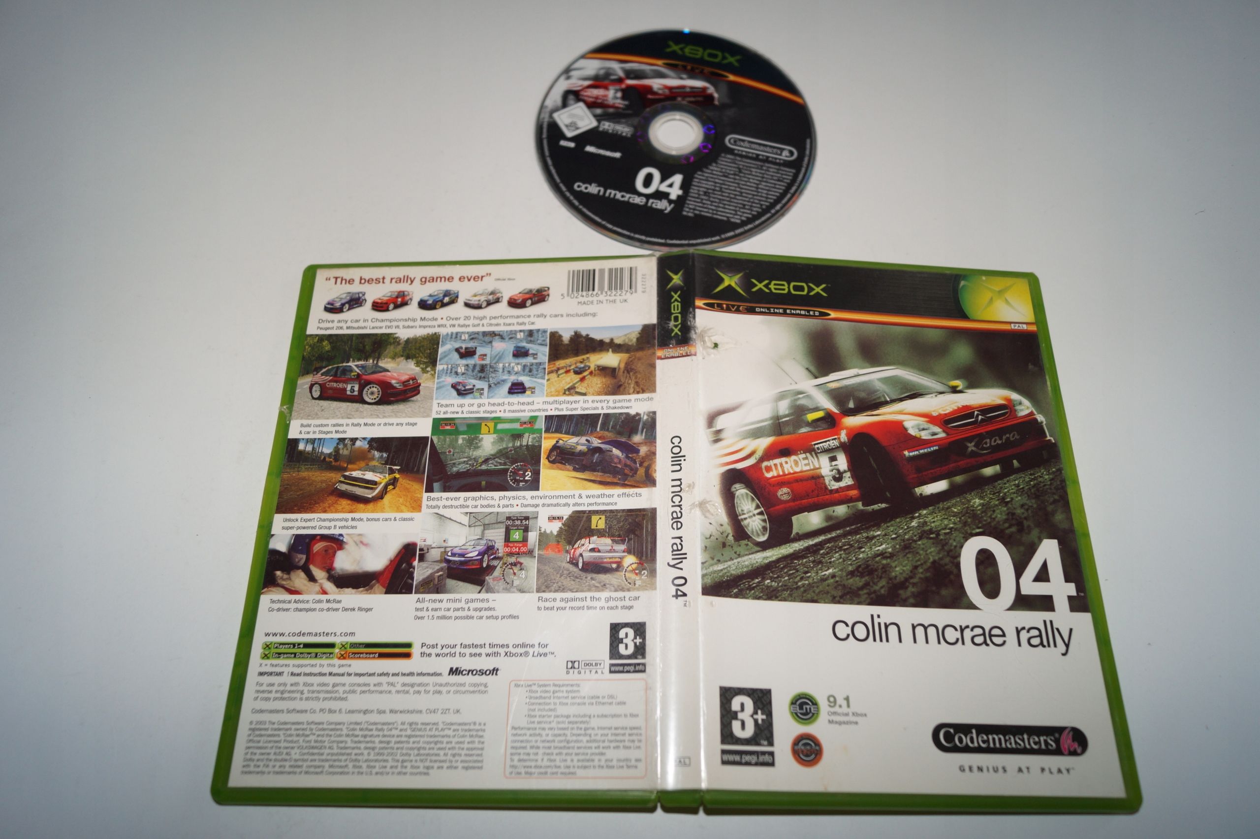 Gra Colin Mcrae Rally 04 Microsoft Xbox