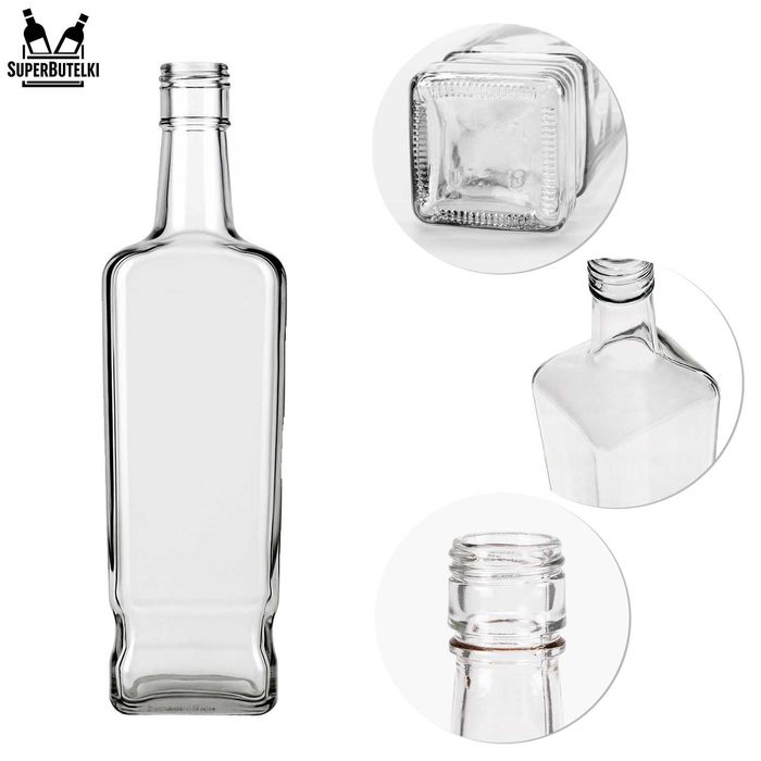 5x Butelka Walker 700 ml na whisky koniak bimber z zakrętkami