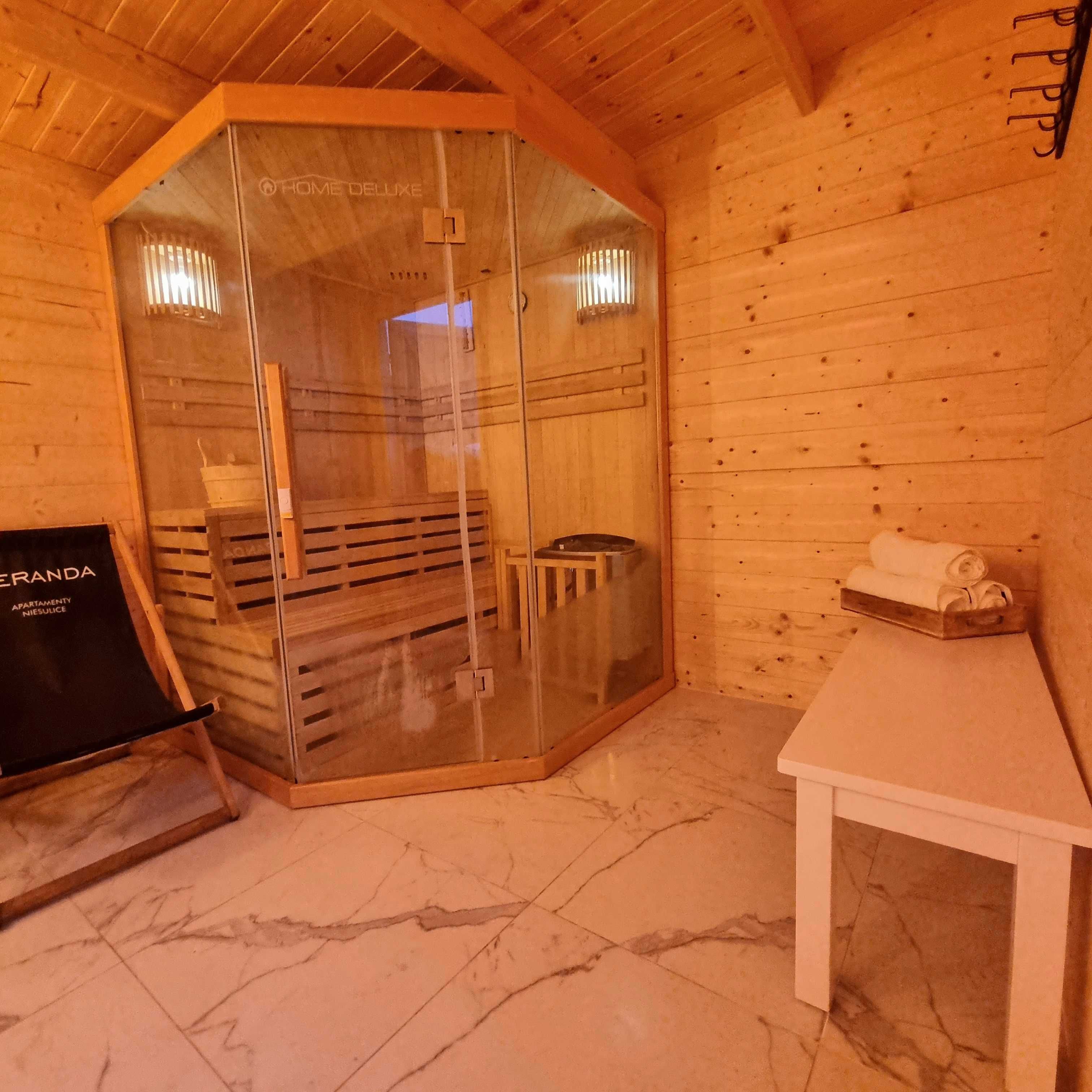 noclegi blisko jeziora sauna jacuzzi Veranda Apartamenty Niesulice