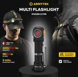 Налобний ліхтар Armytek Wizard v4 C2 WR Magnet USB Біле-червоне світло
