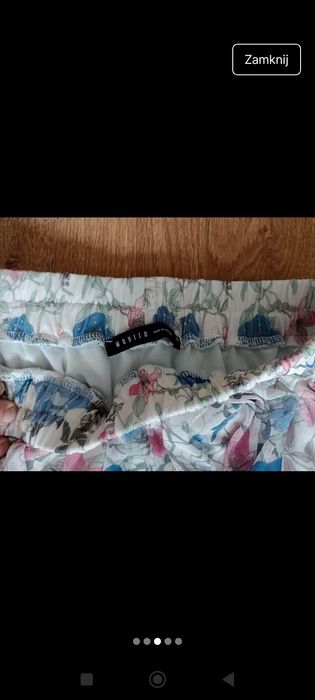 Piękna spódnica z falbanką Mohito w piękne kwiaty rozmiar 40 stan idea
