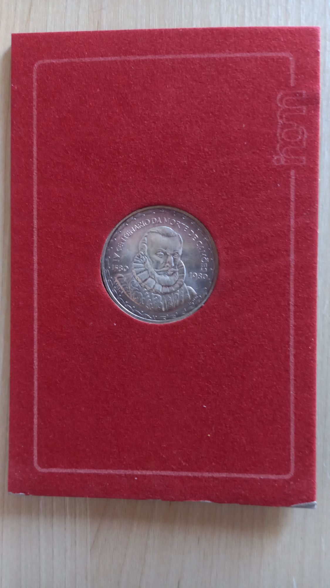 Moeda 1000 escudos Prata BNC IV centenário morte Luís de Camões  1980