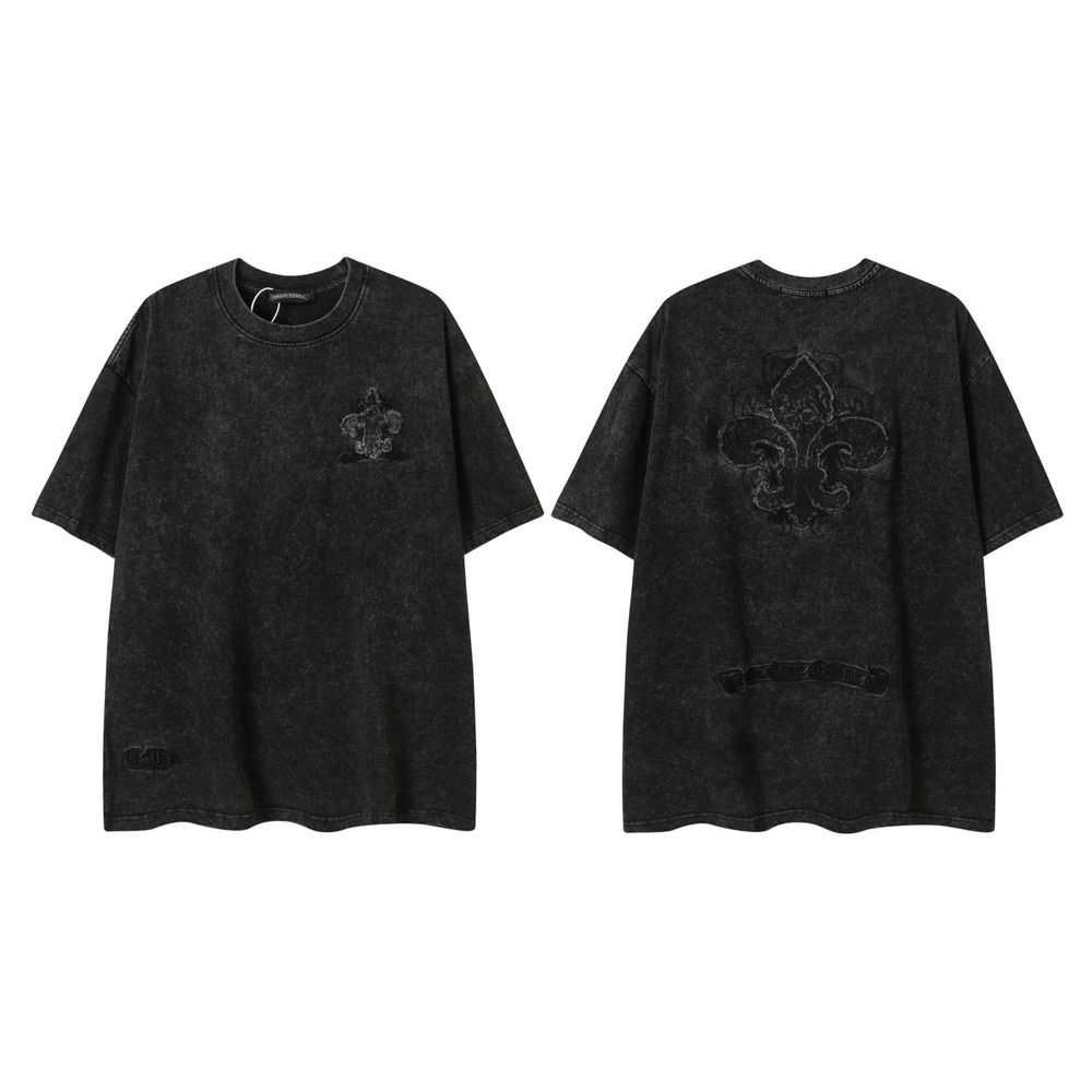 CHROME HEARTS футболка мужская унисекс оверсайз оригинал черная винтаж