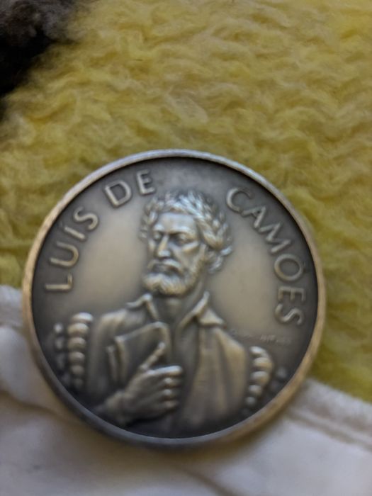 Colecao moedas comemorativas sobre Camoes em prata 925 Camoes