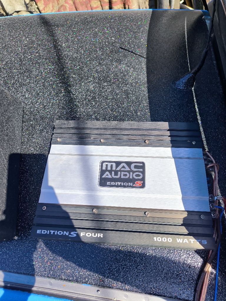 Subwoofer JBL cs1204b 1000W + wzmacniacz mac audio edition s four - 1