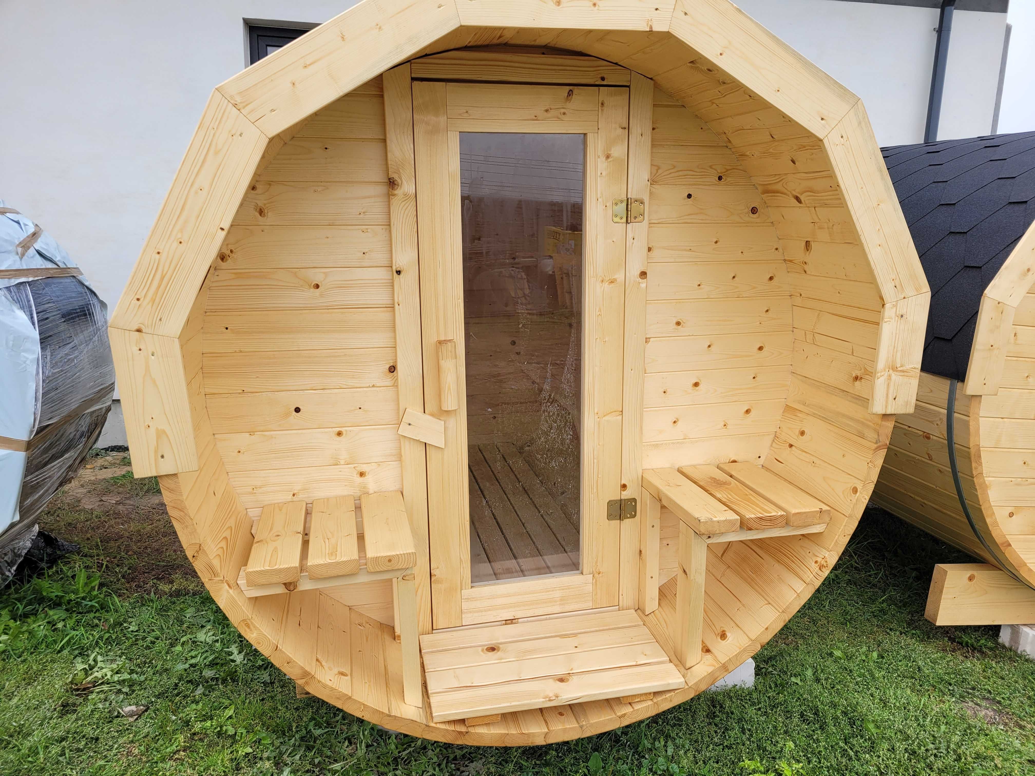 % % SAUNA ogrodowa z przedsionkiem 280cm x200* % % cenowa PROMOCJA % %