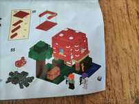 LEGO my world Minecraft dom w grzybie