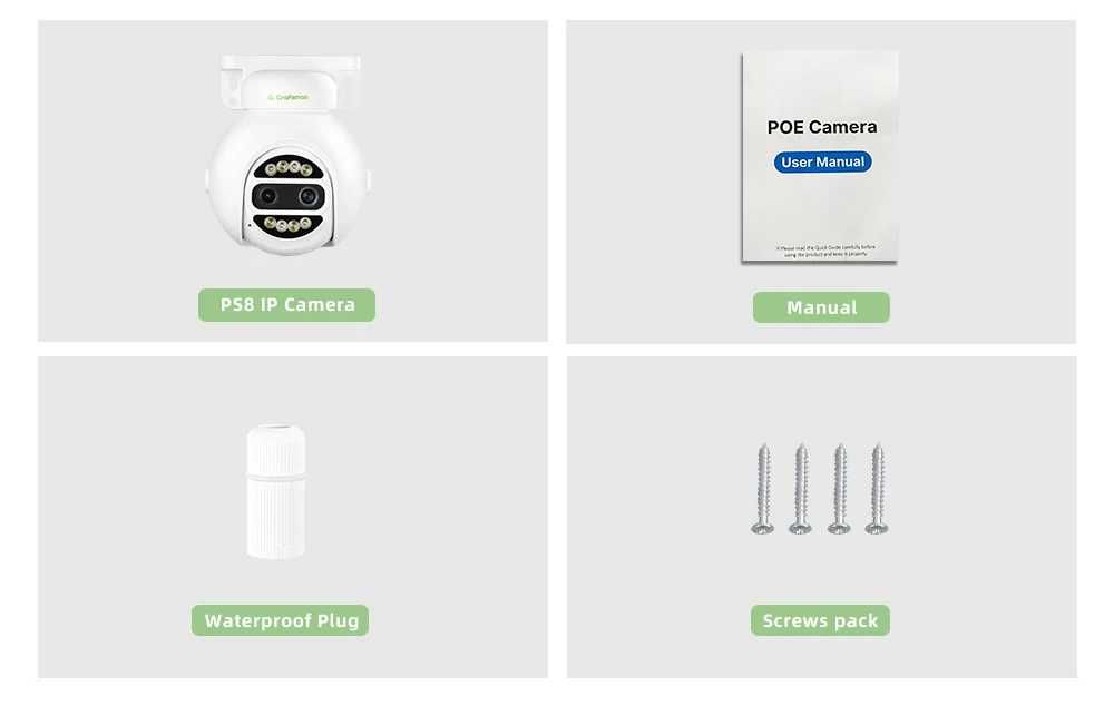 XMEYE G.C POE PTZ 4MP 3.6mm + 8mm Zoom  Outdoor IP Camera