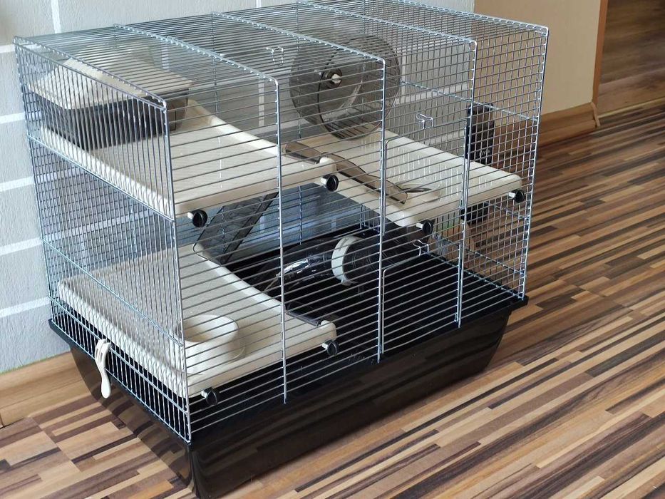 NOWA Duża Klatka Dla Chomika Piętrowa Zagroda +Tunel i Drabiny