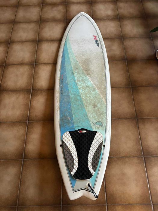Deska surfingowa NSP 6.4 + komplet finów + leash + pad