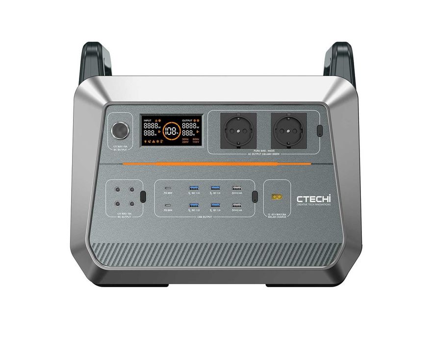 Зарядна станція CTECHi ST2000, 2000W, 1536Wh LIFEPO4