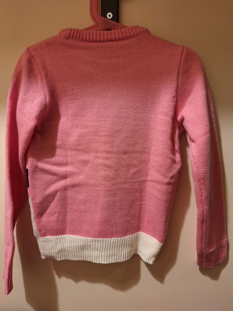 Zimowy sweterek dla dziewczynki 110-116cm