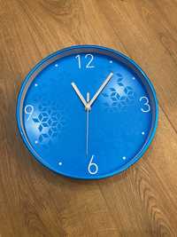Zegar niebieski ścienny Leitz
