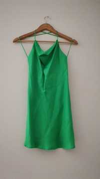vestido verde da zara