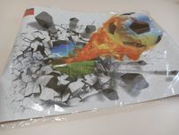Naklejki ścienne 3D piłka nożna usuwalna naklejka na ścianę A