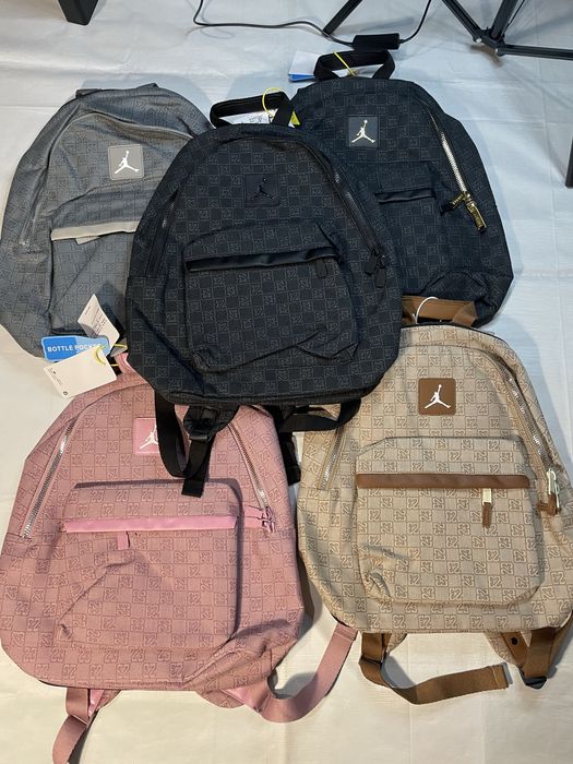 Рюкзак Jordan /Рюкзак Jordan Monogram/чорниий/сірий/рожевий/коричневий
