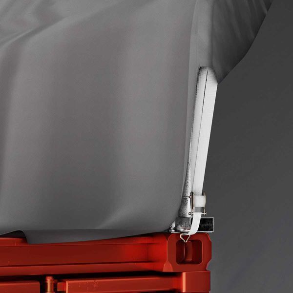 Namiot ZADASZENIE do kontenerów 2x WEJŚCIE Łukowy 8x6m