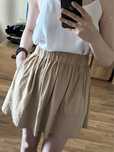 Moves spódnica zamsz skandynawski styl Zalando S 36 nude beżowa