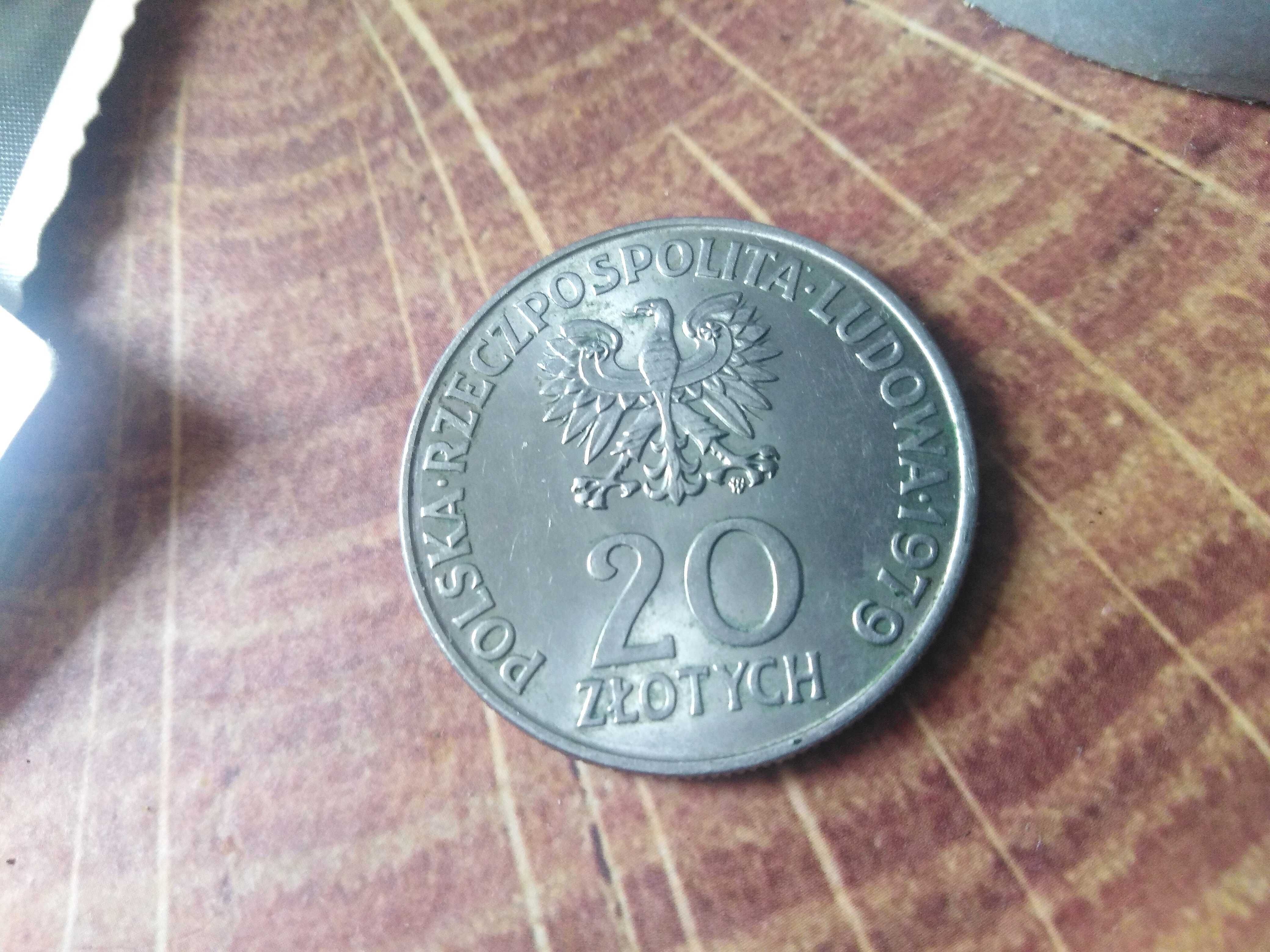Piękna polska moneta PRL 20 zł Międzynarodowy rok dziecka 1979 r.