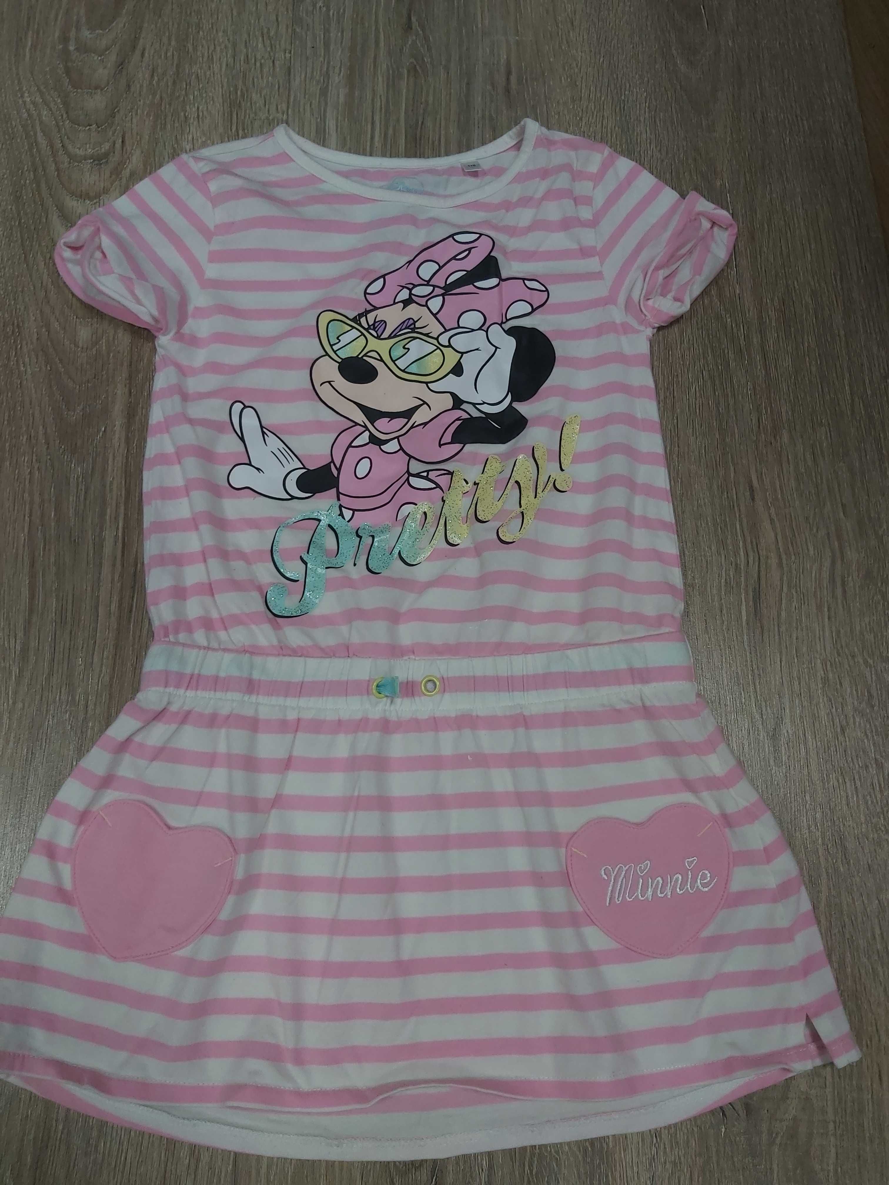 Sukienka Myszka Minnie firma Disney,wiek 4-6 lat,rozmiar 110