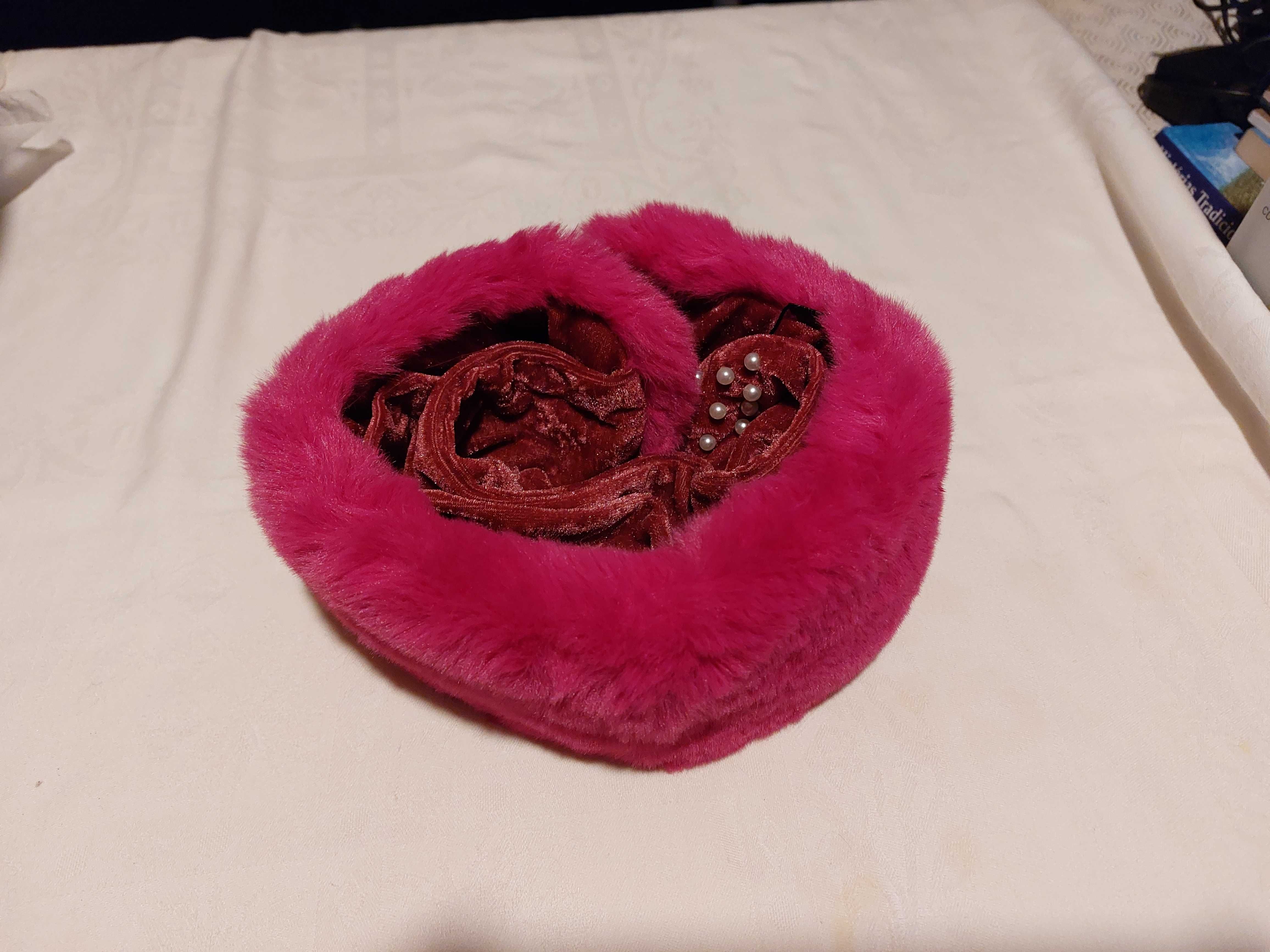 Gola cachecol pêlo cor rosa Nova