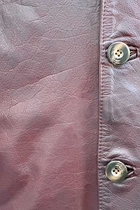 Casaco Couro Clássico (100% pele genuína) - Como Novo