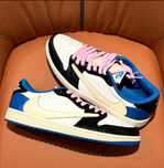 TravisScott\Jordan1*Retro*DamskieNikeAIrniebieski UnisexTrampki.45