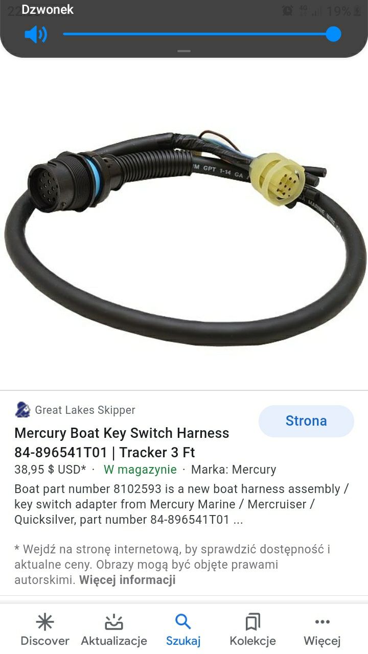 Kabel Adapter z Mercury Mercruiser Quicksilver