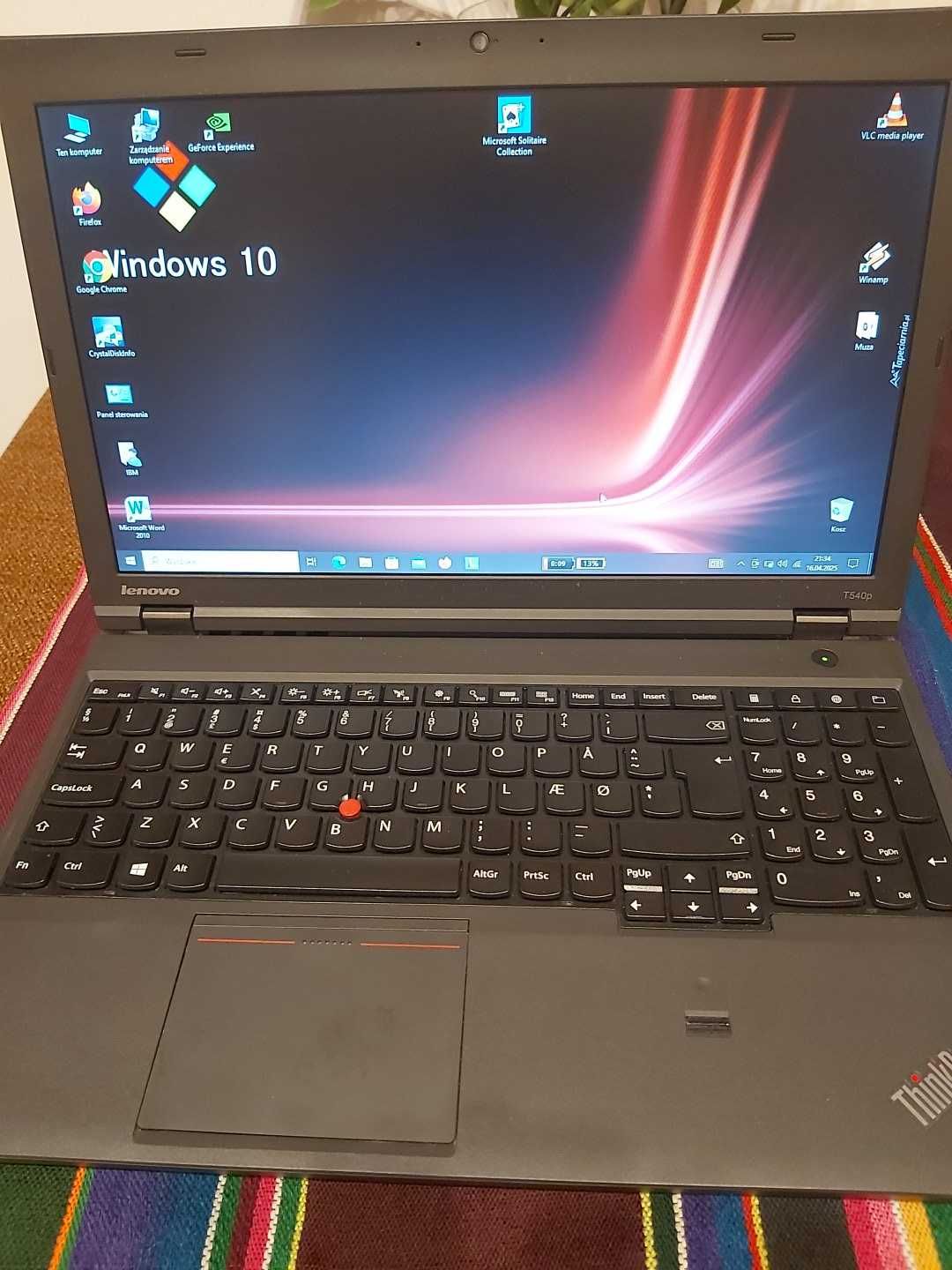 Lenovo T 540pi5/8Gb/240GB SSD M.2 NGFF/160GB HDD/kamera