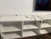 Obudowa 3 szt szafka komoda Ikea Besta biała + półki +zawiasy 3 sztuki