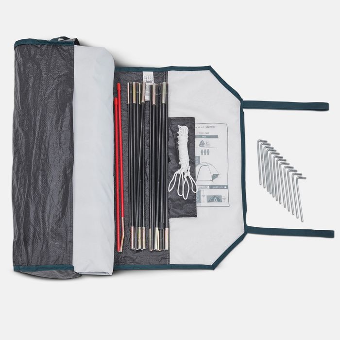 Tenda de campismo - MH100 - 3 pessoas - Fresh & Black