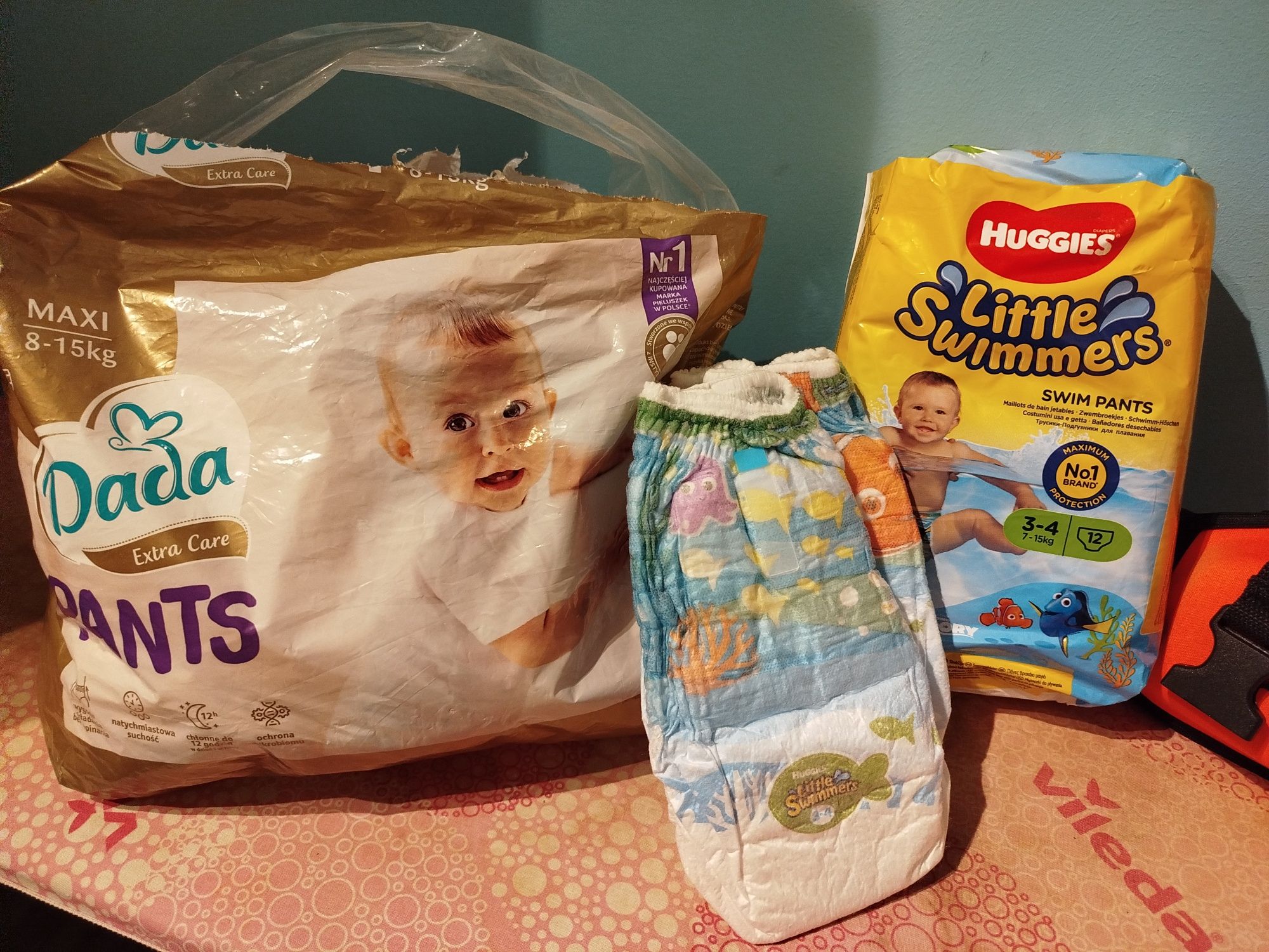 Pampersy huggies i Dada 7-15 kg