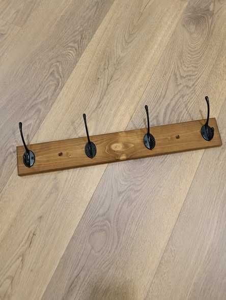 Cabide De Parede Pinho Maciço (4 Ganchos) - NOVO - Viseu