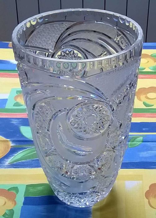 Wazon kryształowy – kryształ PRL – 29 cm