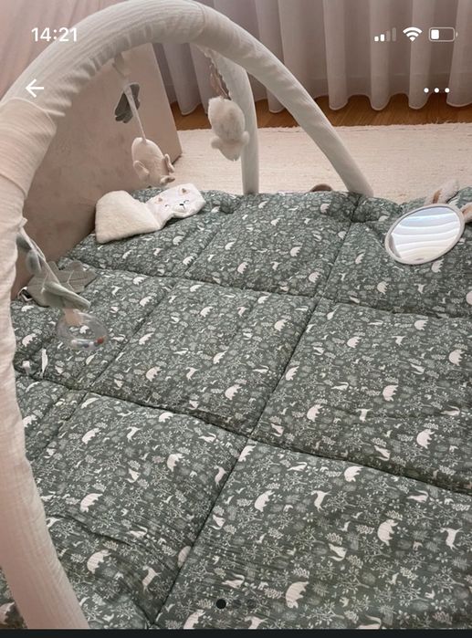 Tapete de atividade, em gaze de algodão (como novo)