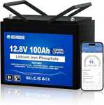 BATERIA LITIO 12.8v 100AH nova bluetooth